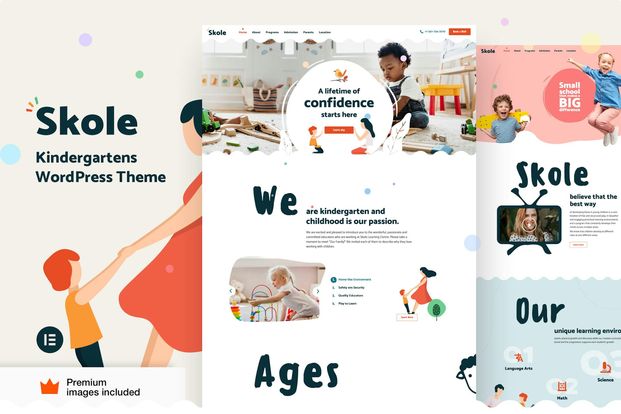 Skole — Детское и детское школьное образование WordPress