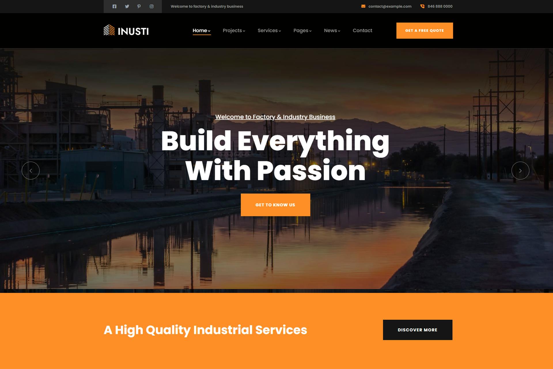 Inusti — тема WordPress