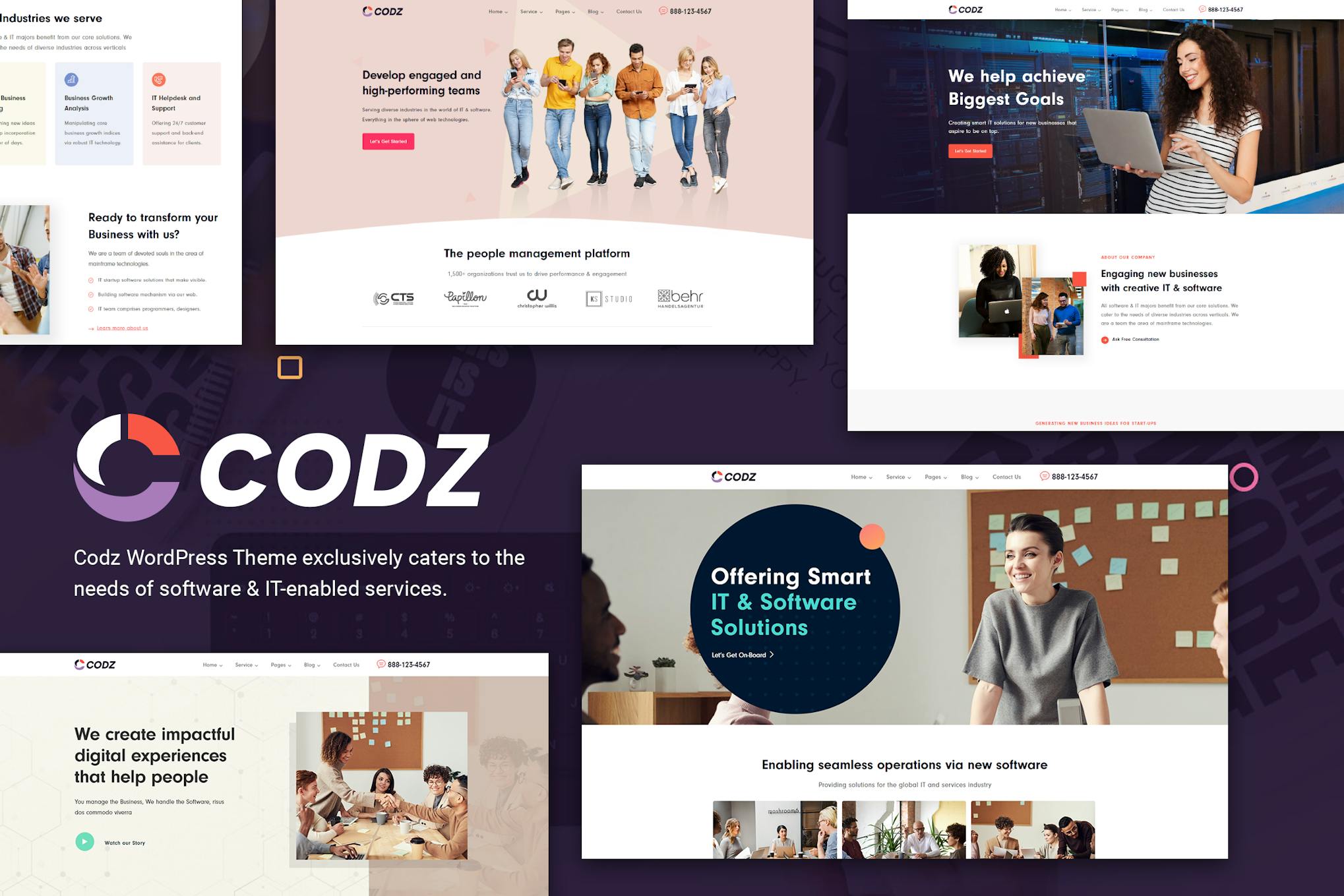 Codz — тема программного обеспечения и ИТ-услуг