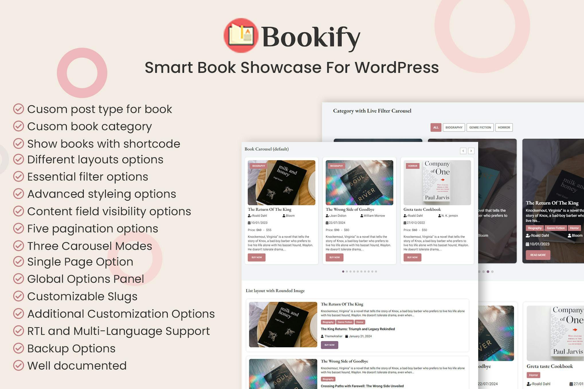 Smart Book — витрина для WordPress