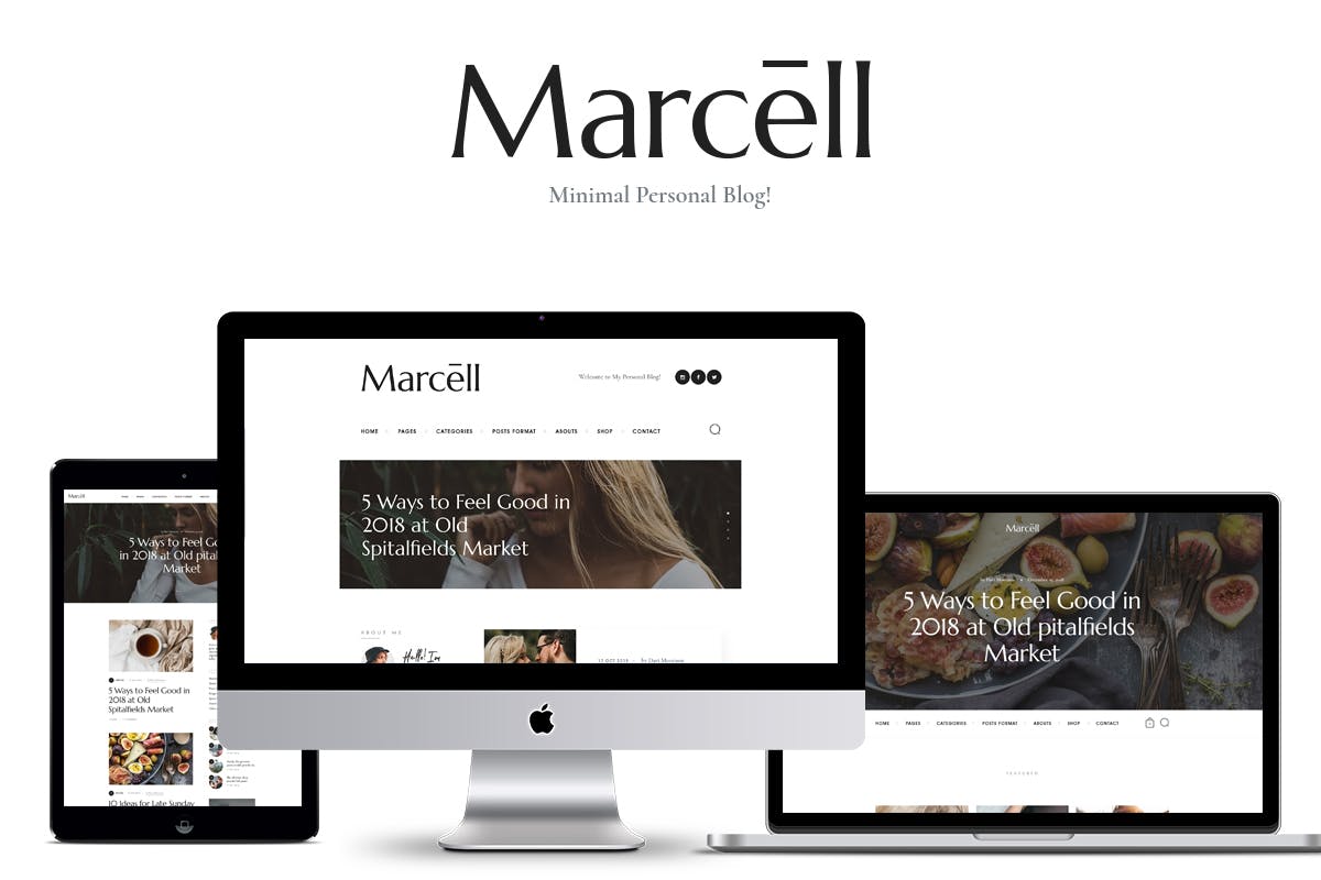 Marcell — тема WordPress для личного блога и журнала