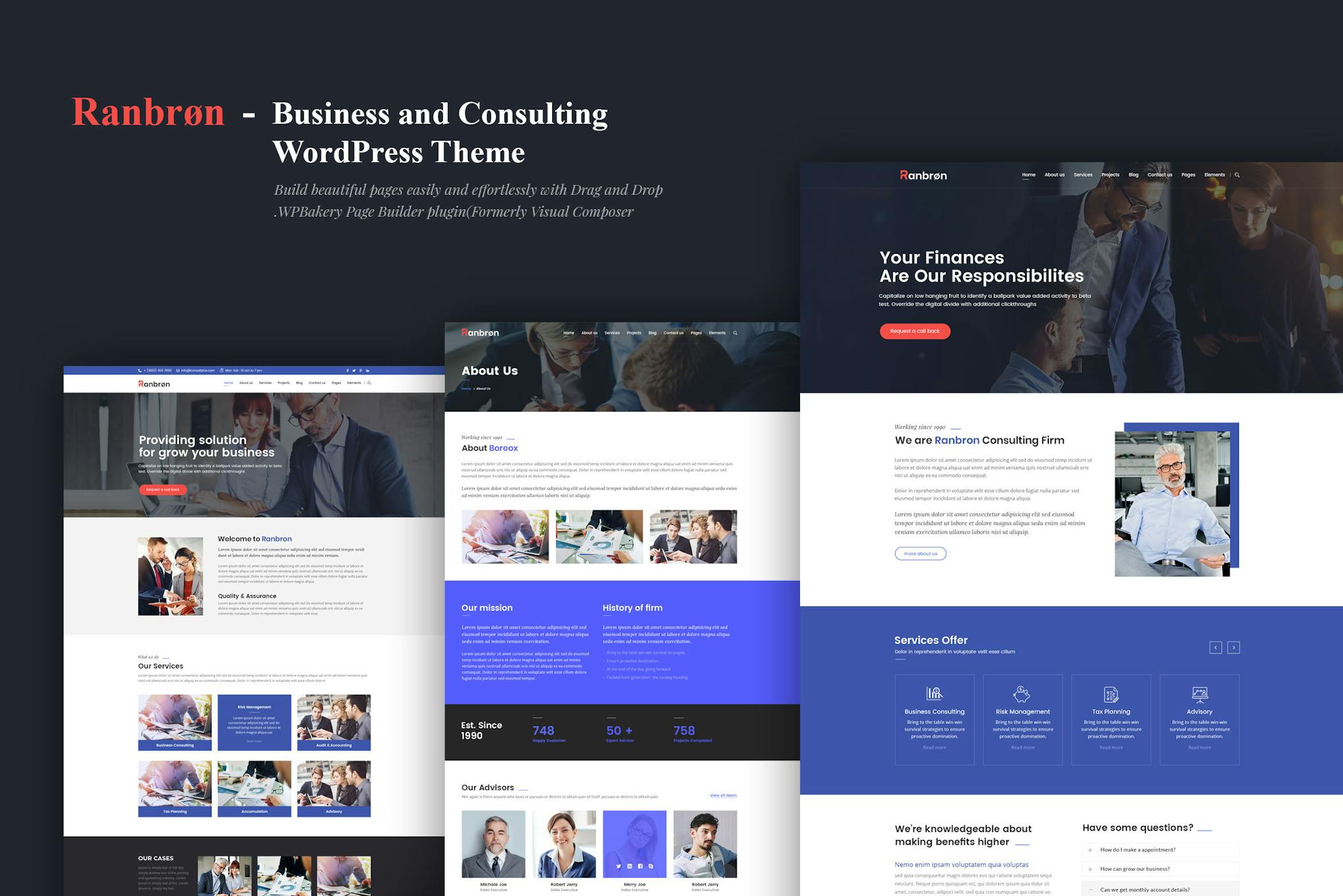 Ranbron — тема WordPress для бизнеса и консалтинга