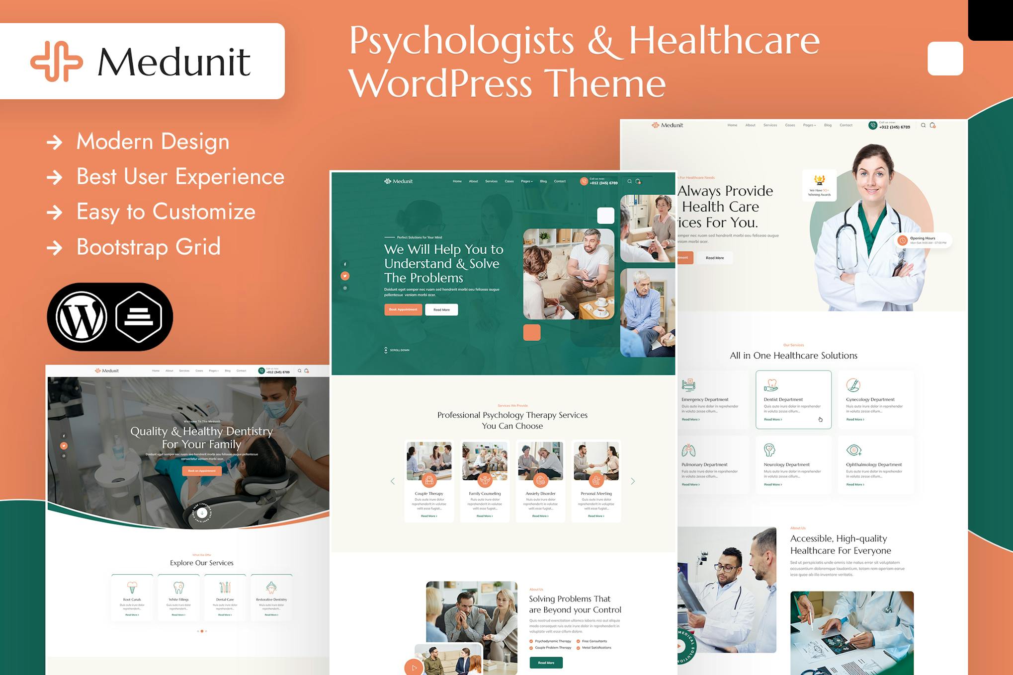 Medunit | Тема WordPress