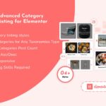Расширенный список категорий для Elementor