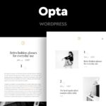 Opta — минималистичная тема для портфолио и фотографий
