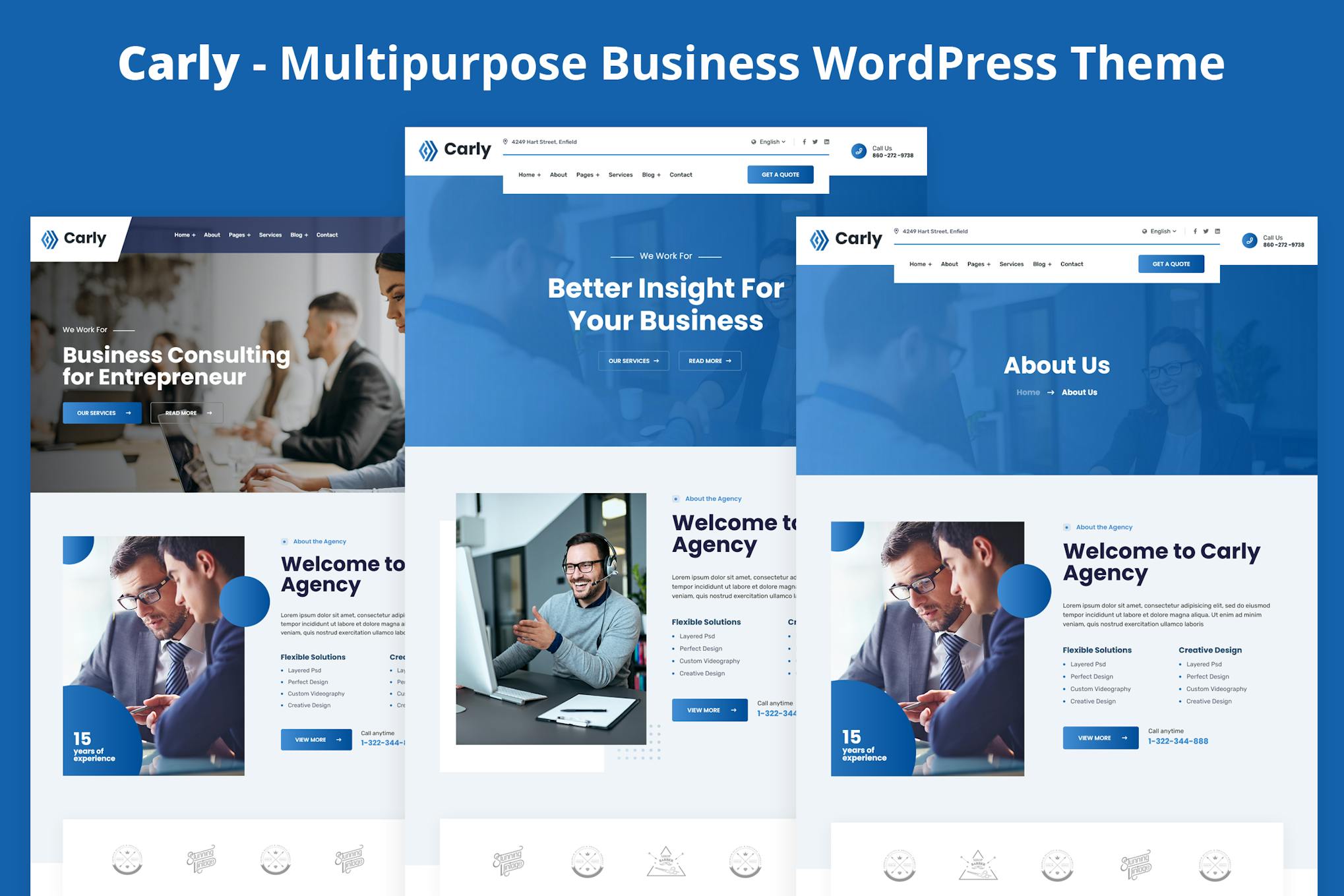 Carly — многоцелевая бизнес-тема WordPress