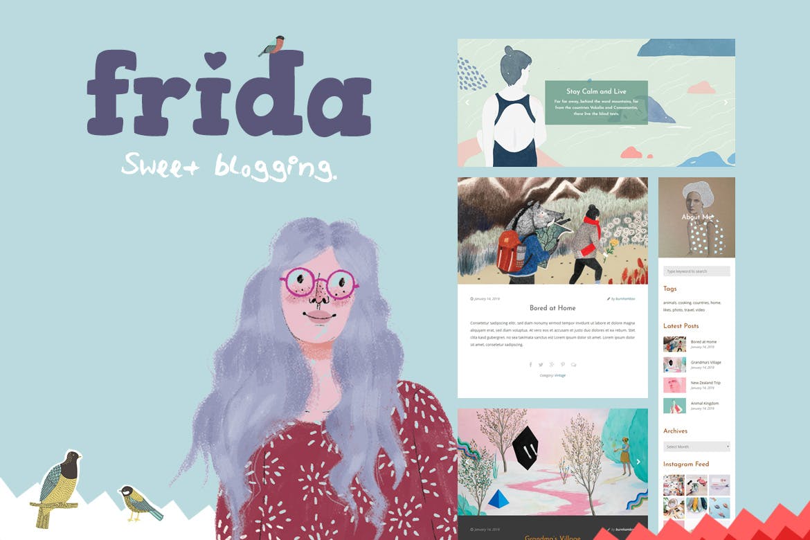 Frida — тема для блога