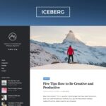 Iceberg — современная тема для блога на WordPress