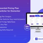 Базовый переключатель тарифных планов для Elementor