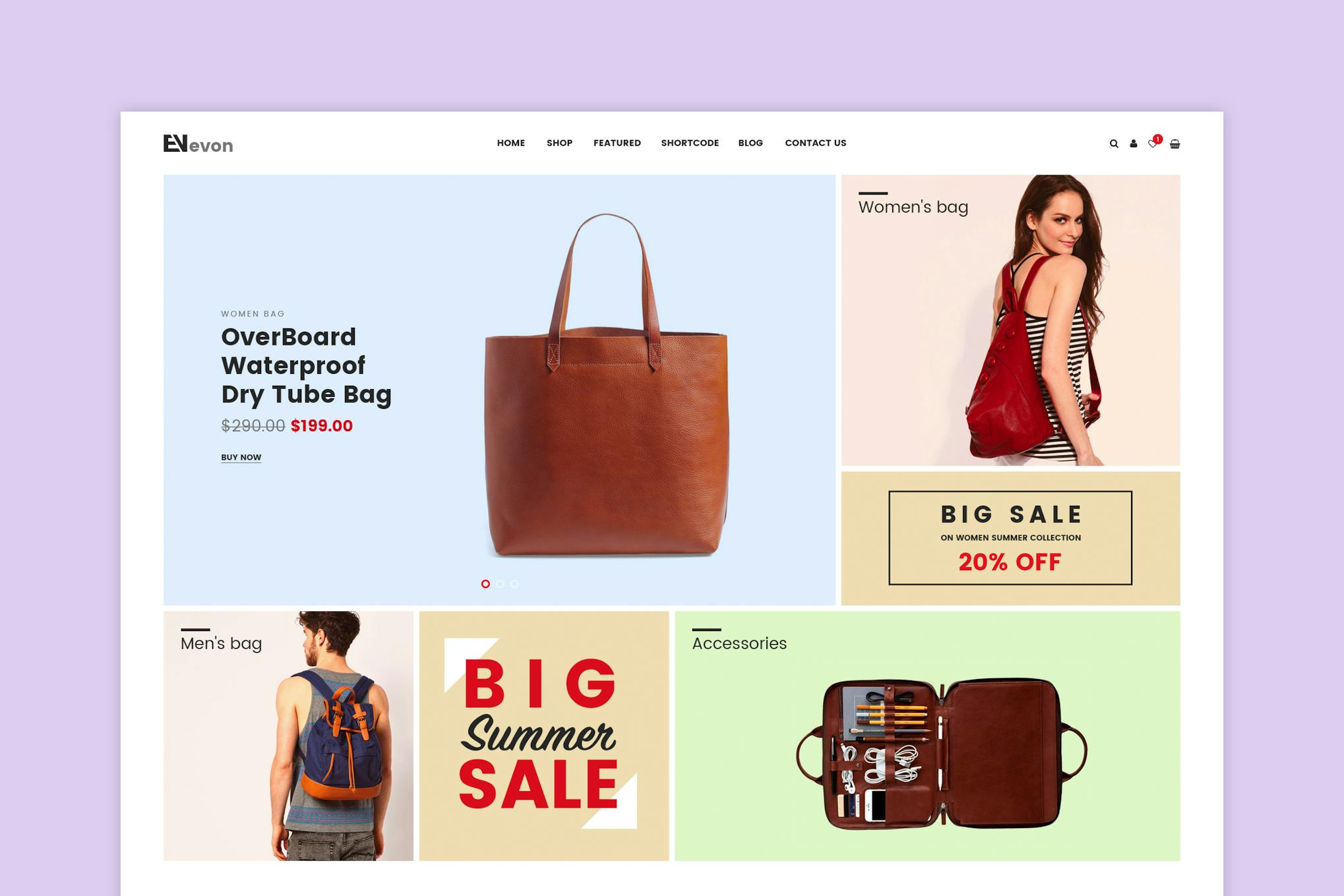 Evon — тема WooCommerce