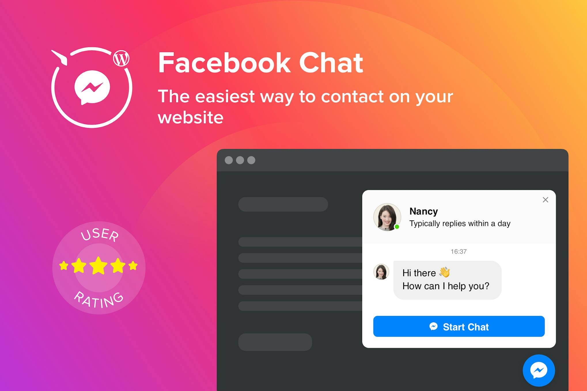 Плагин — чат Facebook для сайта WordPress