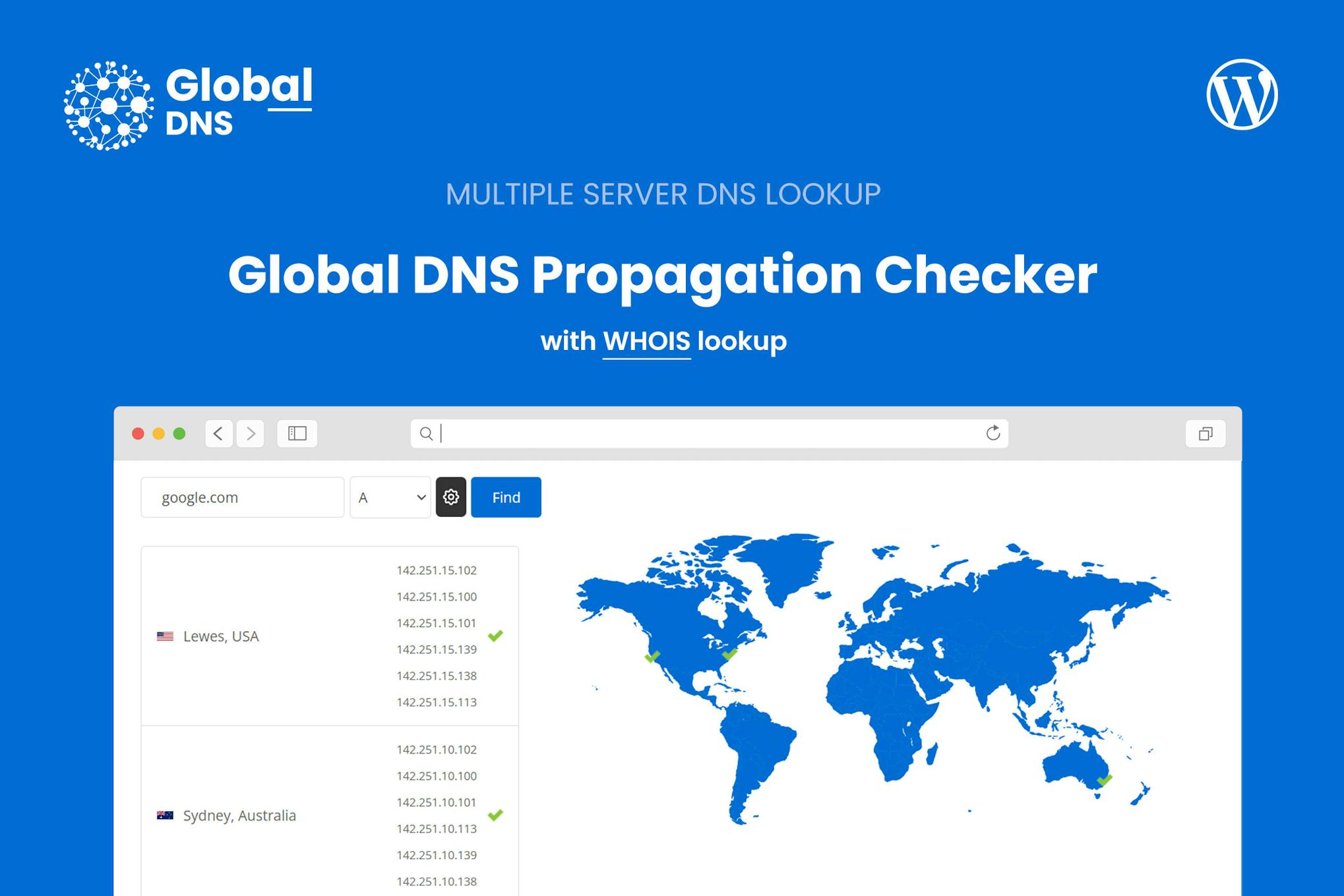 Global DNS — средство проверки ссылок DNS
