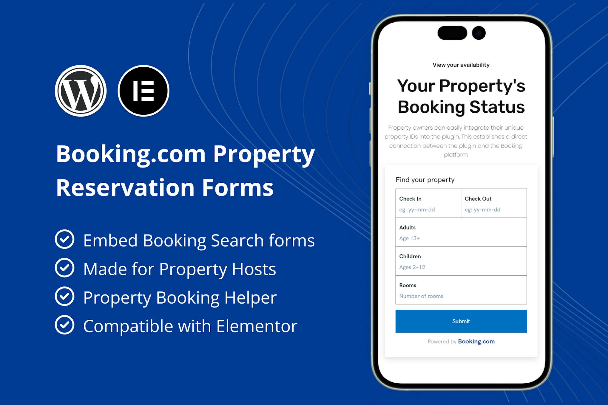 Формы бронирования недвижимости Booking