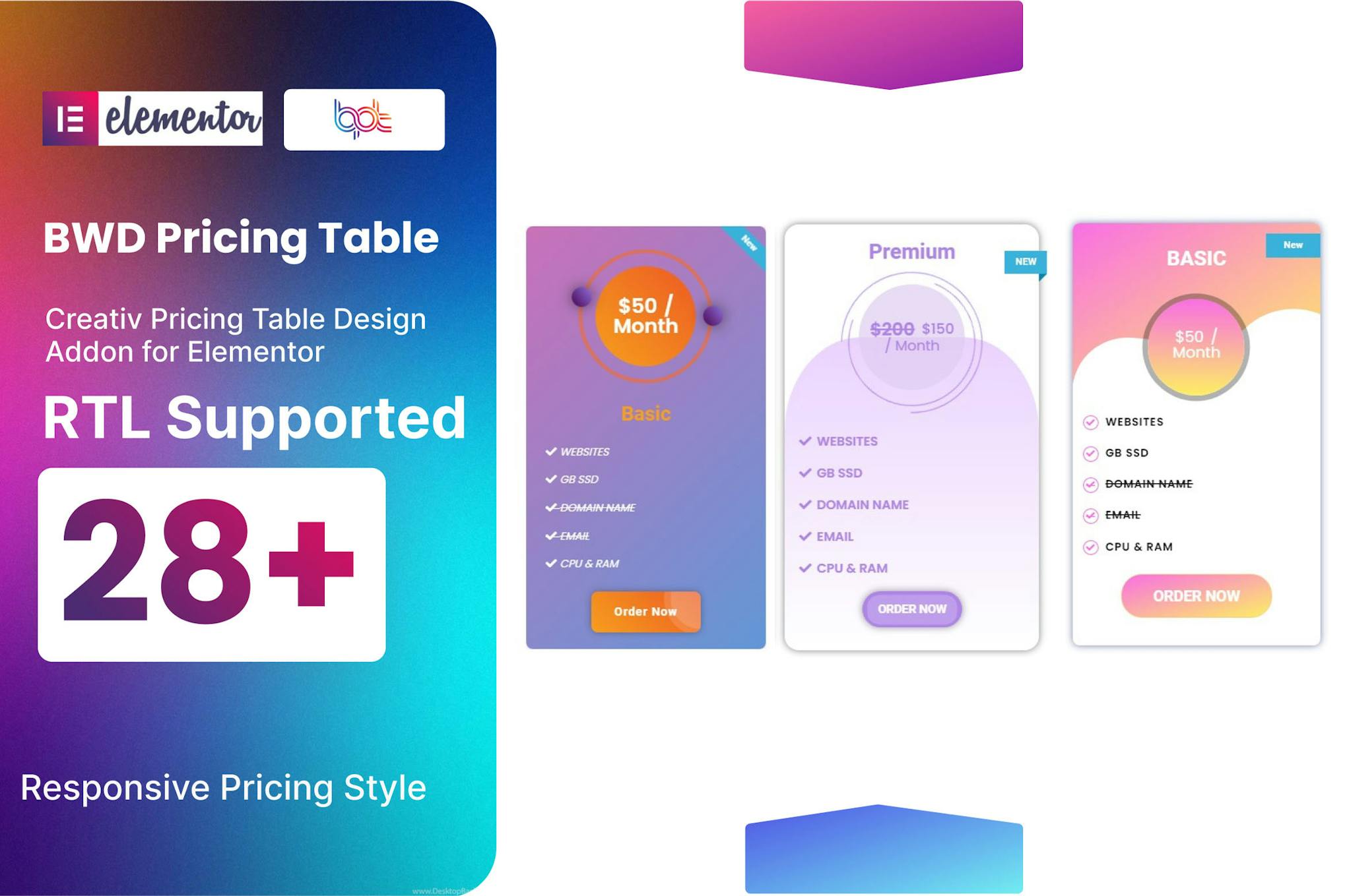 Плагин Pricing Table